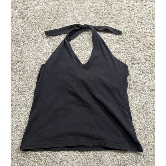 B.Moss Tops - B Moss Black‎ Basic Halter Minimalist Classic Elegant Party Vintage Y2K 2000s L